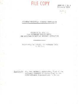 Ceremony of Signing the Agreement Establishing the European Molecular Biology Conference